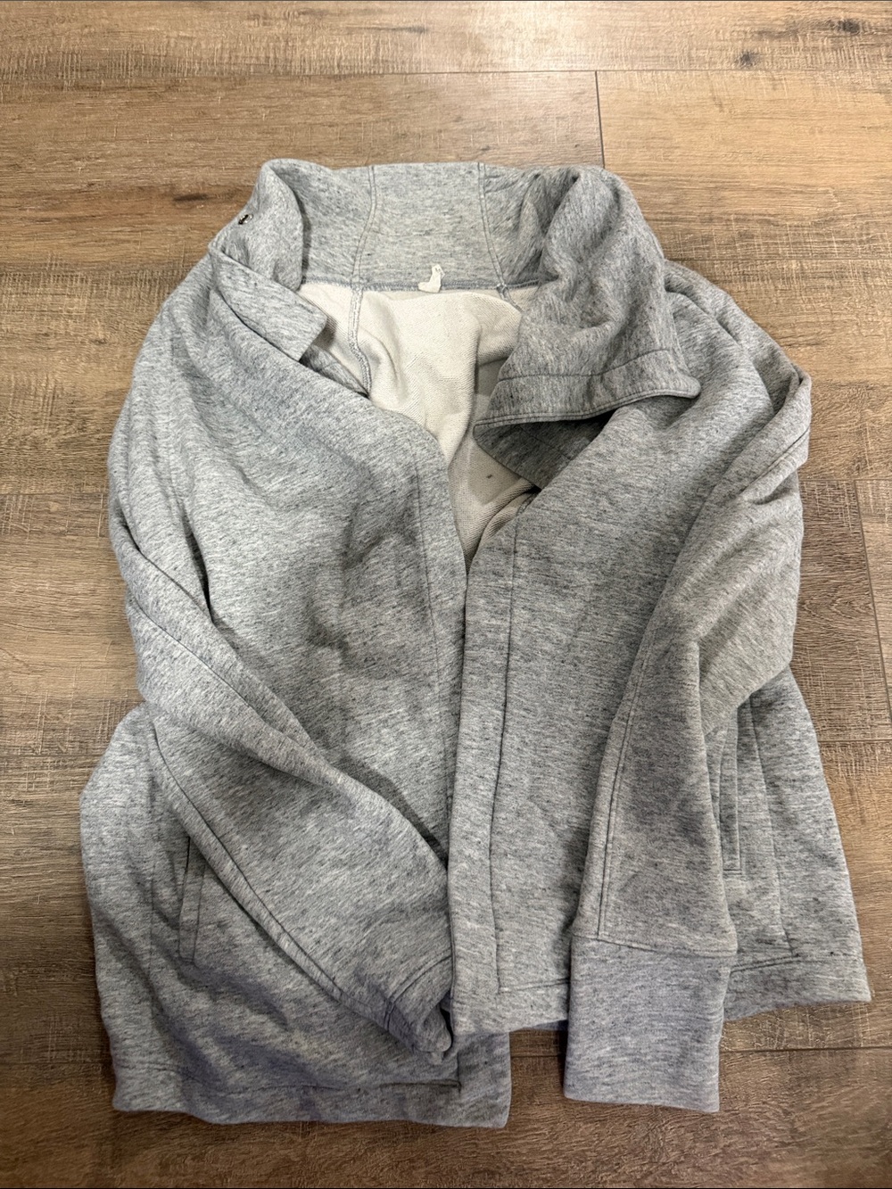 Under Armour Heather Gray Zip-Up Fleece Cardigan